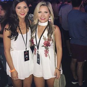 Rose floral print Romper